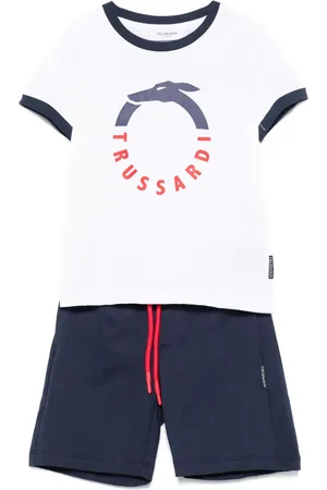 Trussardi Set de pantalones cortos con logo estampado