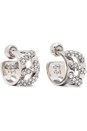 Givenchy Pendientes Stitch con detalles de cristal