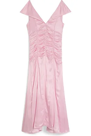 Jil Sander Vestido midi con pliegues