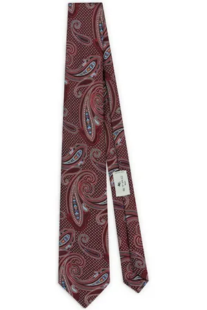 Etro Corbata con estampado de cachemira
