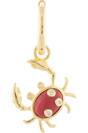ESHVI Pendientes con colgante de cangrejo
