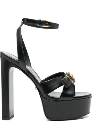 VERSACE Sandalias Gianni Ribbon con tacón de 140 mm