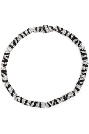 APM Monaco Pulsera en plata de ley con detalles de cristal