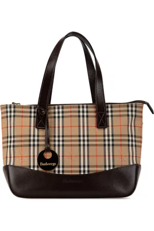 Burberry Bolso de mano con lona y motivo Haymarket Check 1999-2024