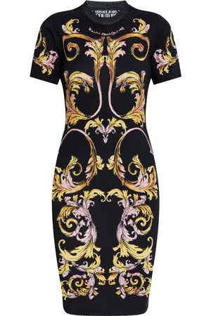 VERSACE Vestido con estampado barroco