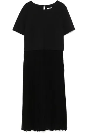 DKNY Vestido corto con detalle plisado