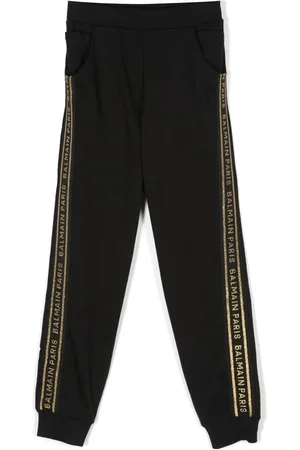 Balmain Pantalones de chándal con logo bordado
