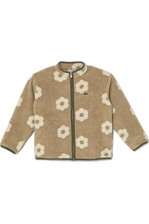 Lacoste Chaqueta de vellón con estampado floral y cremallera