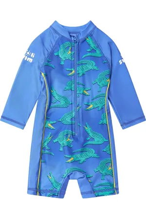 SOLISWIM KIDS Traje de sol con estampado de cocodrilo