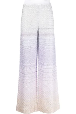 Missoni Vaqueros rectos con lentejuelas