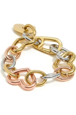 Bimba y Lola Pulsera estilo cadena con diseño de corazones