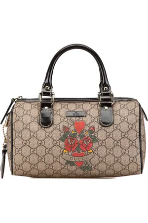 Gucci Bolso boston GG Supreme Joy Tattoo Heart pequeño 2000-2015