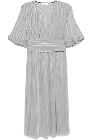 Fabiana Filippi Vestido midi a rayas