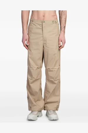 Maharishi Pantalones rectos de algodón