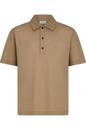 Salvatore Ferragamo Polo con logo de algodón