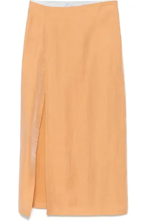 ALYSI Falda midi con detalle de lúrex
