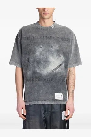 Maison Mihara Yasuhiro Camiseta con efecto envejecido