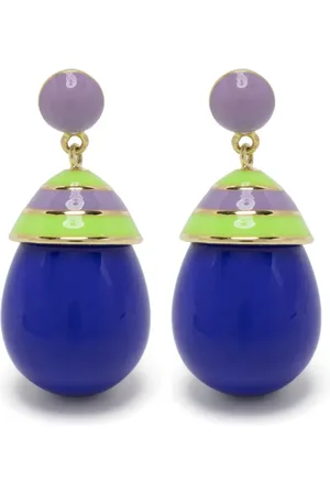 ESHVI Pendientes con detalle de rayas