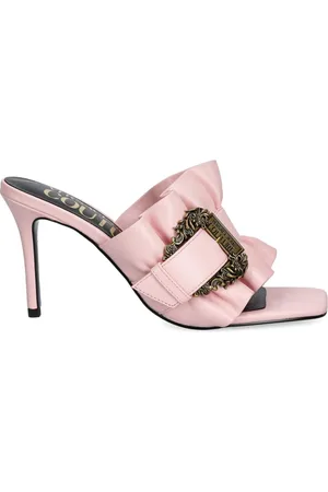 VERSACE Mules con detalle de volantes