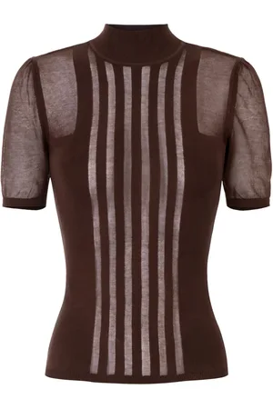 Elisabetta Franchi Top con cuello alto