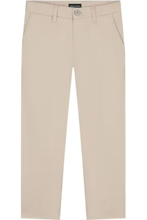 Emporio Armani Pantalones chinos con logo bordado