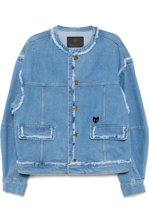 SONGZIO Chaqueta vaquera con cuello redondo