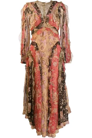 ZIMMERMANN Vestido floral en patchwork