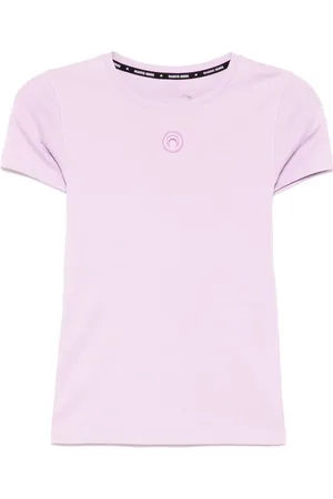 Marine Serre Camiseta con logo de luna