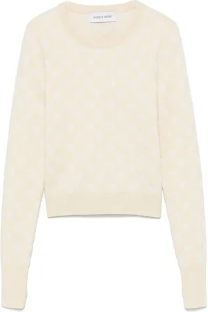 Marine Serre Jersey con motivo Moon en jacquard