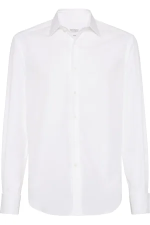 Brunello Cucinelli Camisa con pliegues