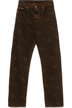 MARTINE ROSE Vaqueros con logo estampado