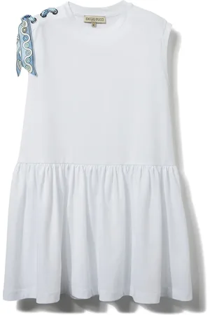 PUCCI Junior Vestido sin mangas con detalle de pañuelo
