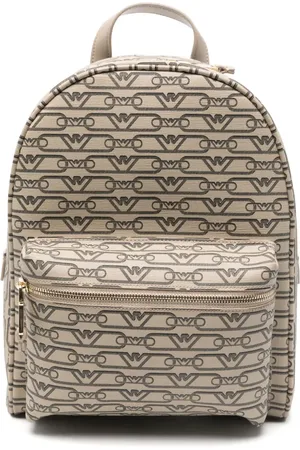 Emporio Armani Mochila mini con monograma estampado