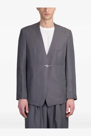 ATTACHMENT Blazer de mezcla de lino
