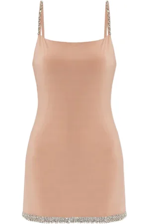 AMIRI Slip dress con detalles de cristal