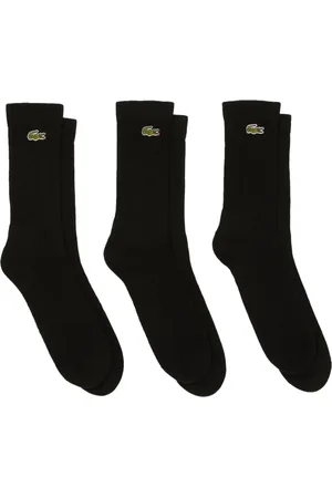 Lacoste Pack de tres pares de calcetines con logo bordado