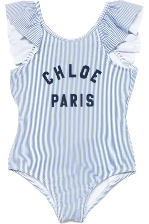 Chloé Bañador con logo estampado