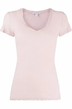 James Perse Camiseta ajustada con cuello en V