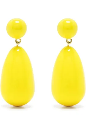 ESHVI Pendientes esmaltados bañados en oro