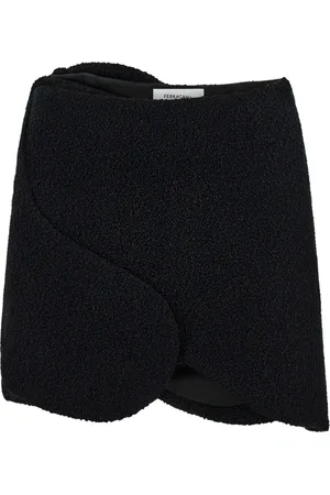 Salvatore Ferragamo Falda corta de bouclé