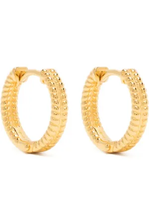 ESHVI Pendientes de aro con diseño retorcido