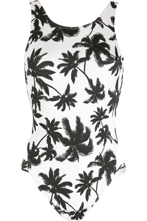Brigitte Bañador con estampado de palmera
