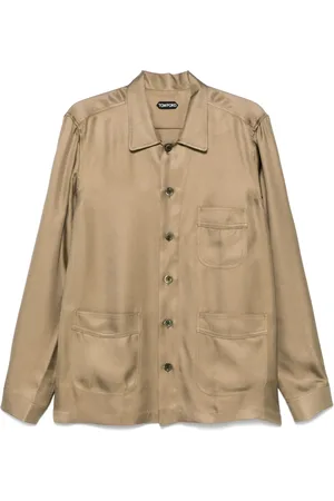 Tom Ford Camisa de sarga y seda