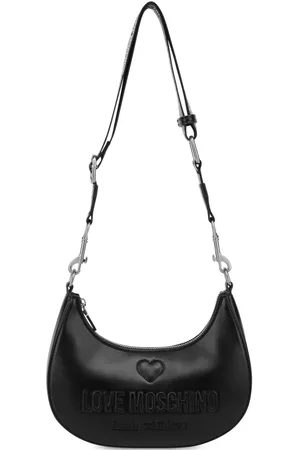 Moschino Bolso de hombro con logo en relieve