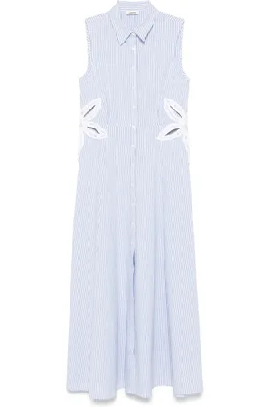 Sandro Vestido midi a rayas