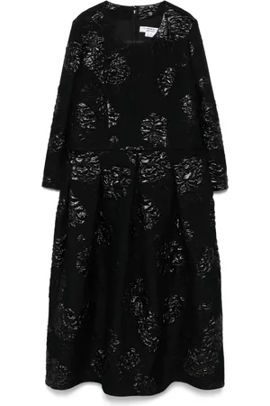 Comme des Garçons Vestido midi con brocado floral