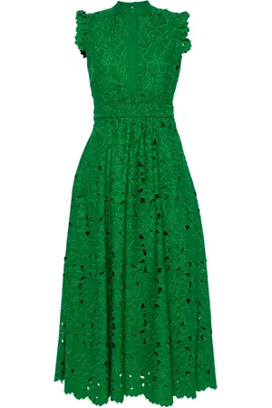 Erdem Vestido midi con bordado inglés