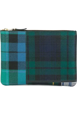 Comme des Garçons Clutch en patchwork a cuadros