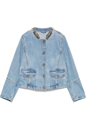 ERMANNO SCERVINO Chaqueta vaquera con detalle de cristales