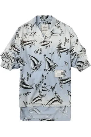 Maison Mihara Yasuhiro Camisa con estampado gráfico